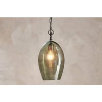 nkuku Otoro Recycled Glass Pendant Oval | Lights | Green