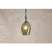 nkuku Otoro Recycled Glass Pendant Oval | Lights | Green