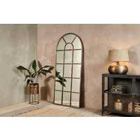 nkuku Imoma Iron Full Length Arch Mirror | Mirrors | Brass