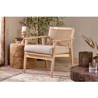 nkuku Atri Mango Wood & Cane Occasional Chair | Seating | Natural