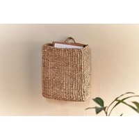 nkuku Putlar Seagrass Wall Hung Basket | Storage | Natural | Large