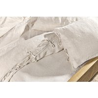 nkuku Adya Linen Duvet Cover | Textiles | Natural | Super King