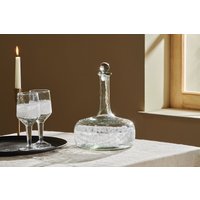 nkuku Anara Etched Decanter | Glassware | Clear