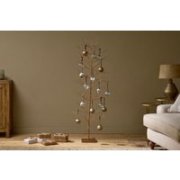 nkuku Charida Base Wire Tree | Christmas Decorations | Brass | Extra Large