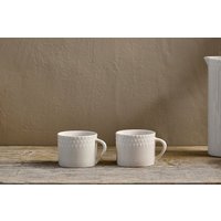 nkuku Ela Mug Set Of 2 | Tableware | Cream | Small ()