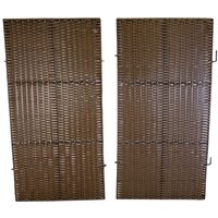 Pair of Front Panels For Triple Rattan Wheelie Bin Screen GFH691