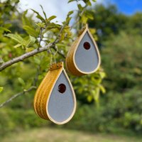 Hanging Teardrop Bird Nest Boxes (Set of 2)