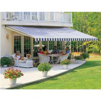 Outdoor Retractable Patio Manual Shelter Awning Canopy for Window and Door