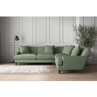 nkuku Deni Corner Sofa | Make To Order | Large | Brera Linen Jade