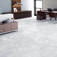 24/48Pcs White Square Stone Effect Floor Tiles