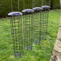 Large Hanging Fatball Bird Feeders For Selections Feeding Stations (Set of 4)