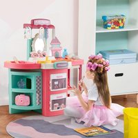 Fun Bucket-Shaped Toy Storage Vanity Table