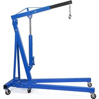 Portable Hydraulic Engine Crane 2 Ton 4400lb Folding Hoist with Hooks