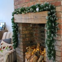 Choice of 6ft or 9ft Luxury Christmas Garlands with Plain / Snowy / Pine Cones