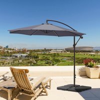 Dark Grey 3M Outdoor Cantilever Parasol Umbrella