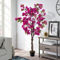 150CM Height Artificial Plants Bougainvillea Blossom Tree with Pot