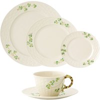 Belleek Classic Shamrock 5 Piece Dining Set