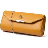 Galway Crystal Fashion Clutch - Tan