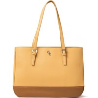 Galway Crystal Fashion Two Tone Tote Bag - Tan/Brown