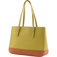 Galway Crystal Fashion Two Tone Large Tote Bag - Lime/Tan