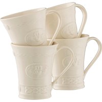 Belleek Classic Claddagh 10oz Mug Set