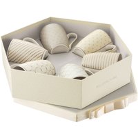 Belleek Living Geometric Pastles 6 Mugs Hexagon Box