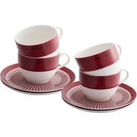 Aynsley Fortuna 4 Cups & Saucers Set