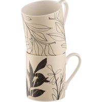 Aynsley Minimal Flora Mugs Set of 4