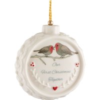 Belleek Classic Our First Christmas Ornament