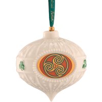 Belleek Classic Triskelion Celtic Bauble