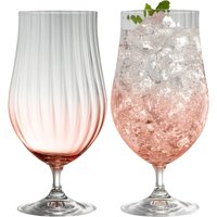 Galway Crystal Erne Craft Beer/Cocktail Set of 2 Blush