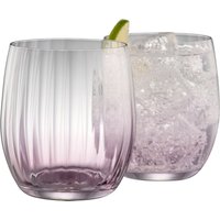 Galway Crystal Erne Tumbler Set of 2 in Amethyst