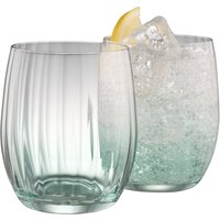 Galway Crystal Erne Tumbler Set of 2 in Aqua