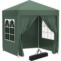 Outsunny Waterproof Pop Up Gazebo Canopy, size (2 x 2m)-Green   Aosom UK