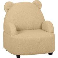 AIYAPLAY Kids Sofa Kids Armchair, Bear Shaped Toddler Chair for Bedroom Playroom Living Room, Aged 18 Months to 3 Years, Khaki   Aosom UK