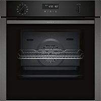 Neff B6ACH7HG0B N50 Built In Slide and Hide Pyrolytic 60cm Single Oven Graphite Grey