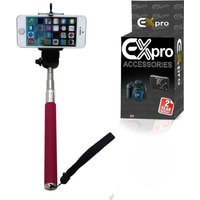 Ex-Pro® Extendable Self Portrait Selfie Monopod With Smartphone Adajustable Holder  - Pink