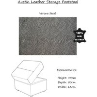 Austin Leather Storage Footstool