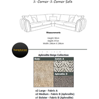 Alana Modular Corner Sofa - Choice Of Sizes & Fabrics