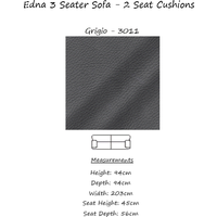 Edna Italian Leather Sofa & Chair Collection - Various Options
