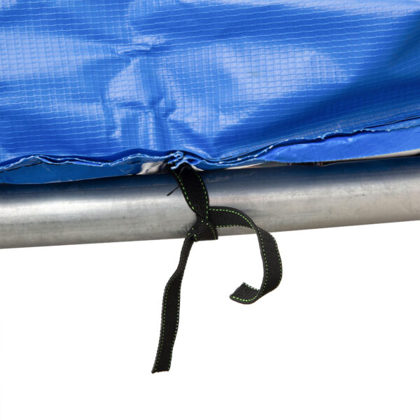 HOMCOM Trampoline Safety Surround: Replacement 8ft Padding, Durable Bright Blue Pads - Image 8