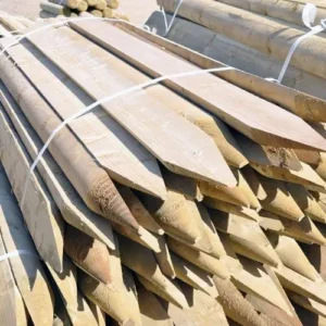 1.65m x 100mm Half Round Post Pointed