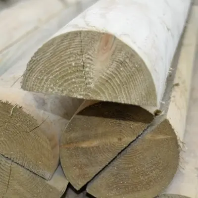 3.66m x 85mm Half Round Rail