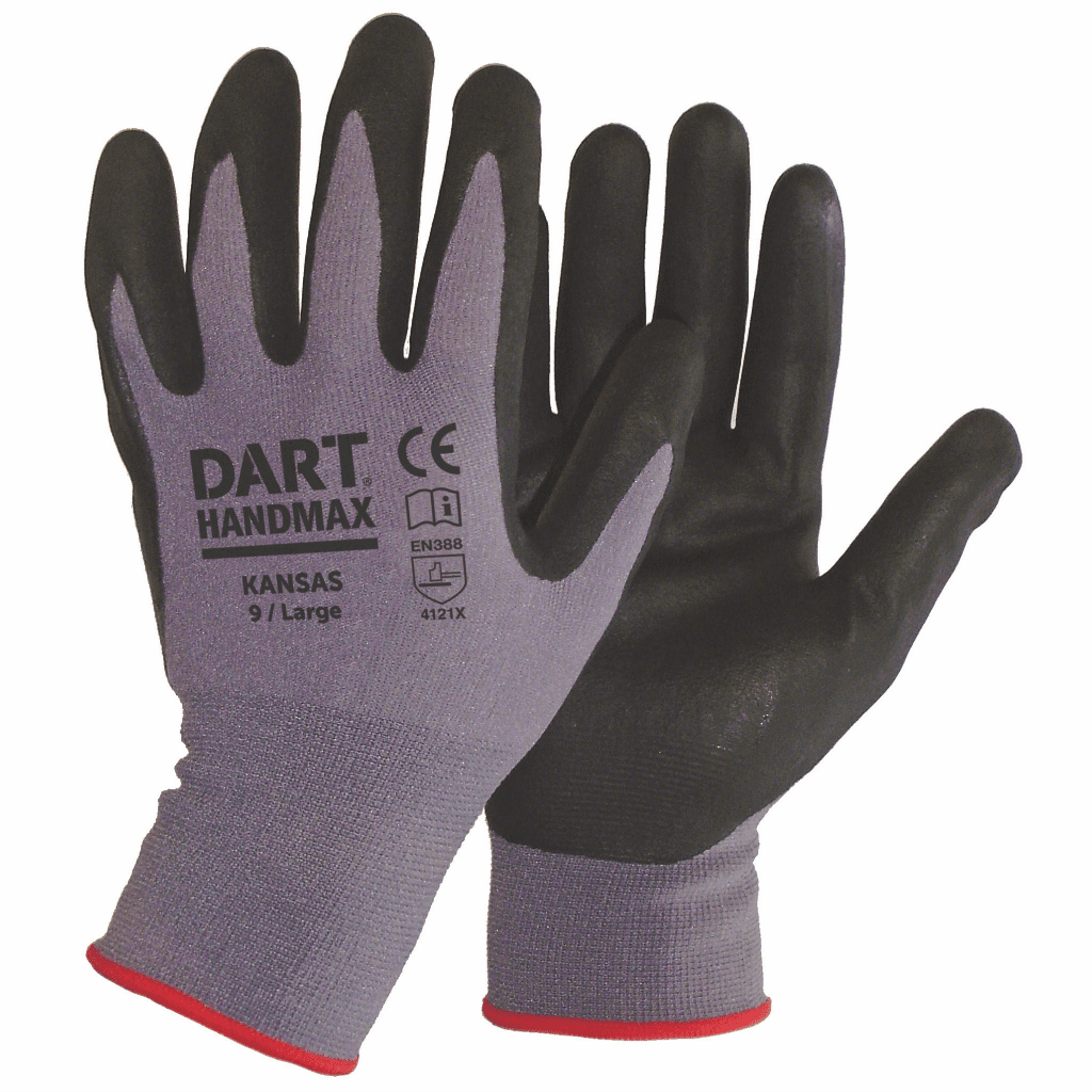 Handmax Foam Nitrile Glove Size L