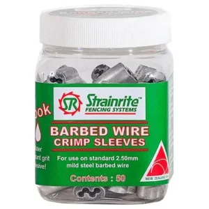 Strainrite Barbed Wire Crimps (50) 2.5 b/w