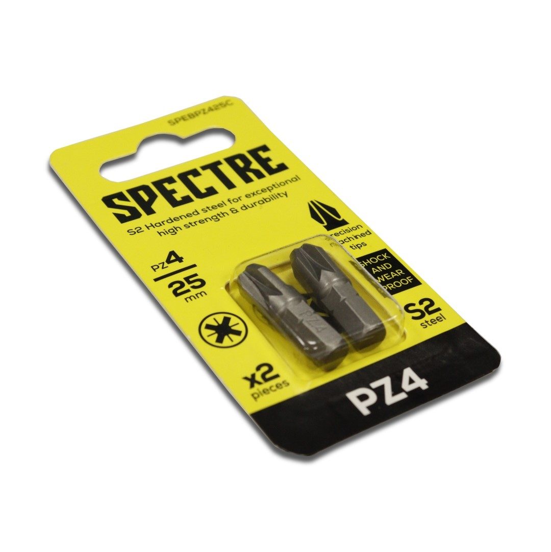 PZ4 x 25mm Pozi Bits Pk2 (for frame fixings)