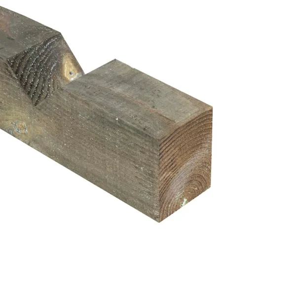 2.4m x 125mm x 100mm Notched Fence Post