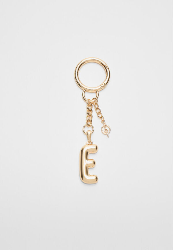 Stradivarius Initial charm key ring   OS