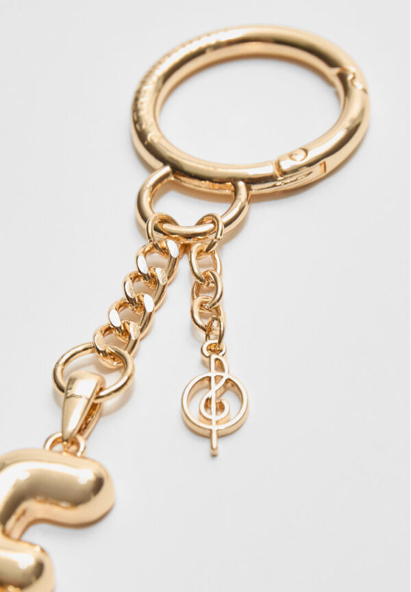 Stradivarius Initial charm key ring   OS - Image 2