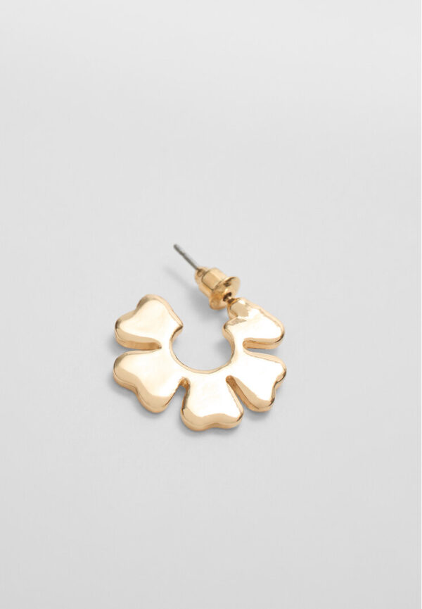 Stradivarius Set of 9 flower earrings  Gold OS - Image 2